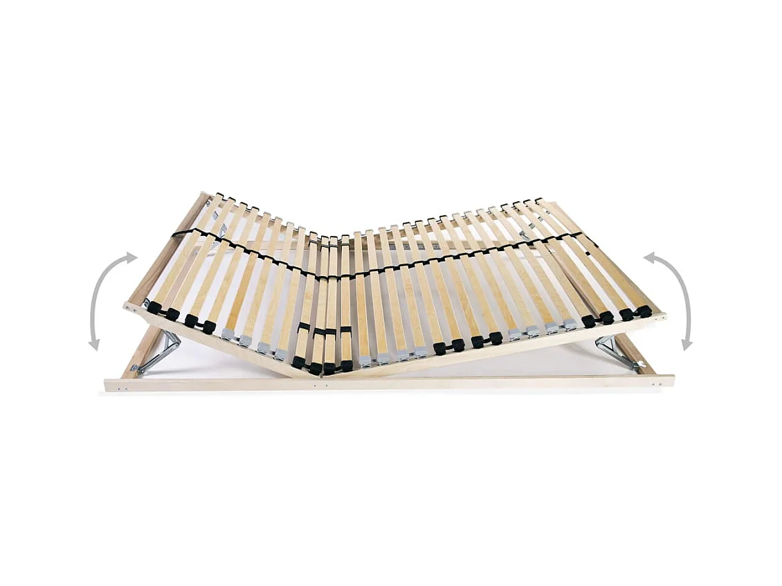 Rete a doghe senza materasso con 28 doghe 7 zone 120x200 cm