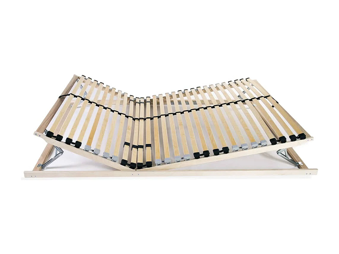 Sommier à lattes sans matelas avec 28 lattes 7 zones 120x200 cm