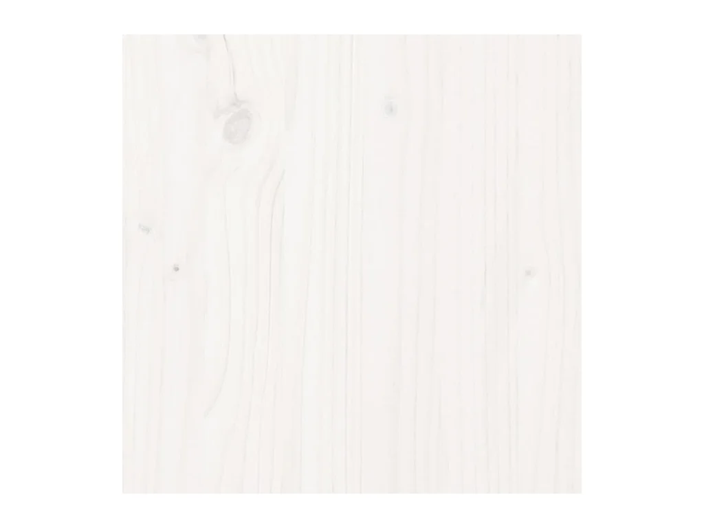 Bedframe zonder matras wit massief hout 140x190 cm