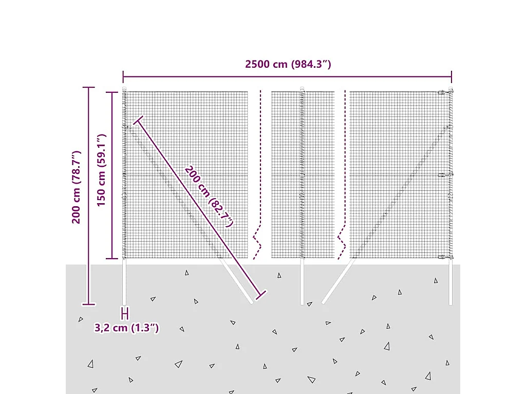 Bedframe zonder matras wit massief hout 140x190 cm