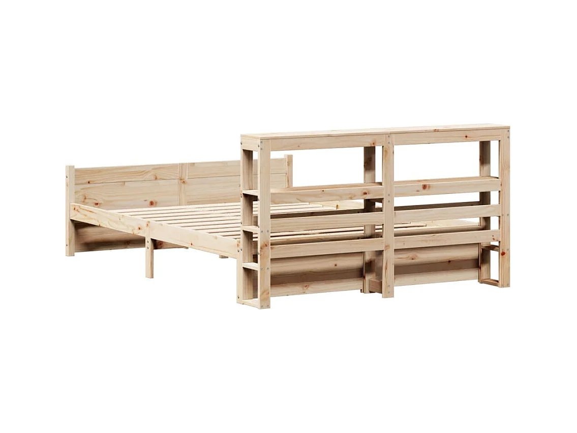 Cadre de lit avec tête de lit sans matelas 120x200 cm