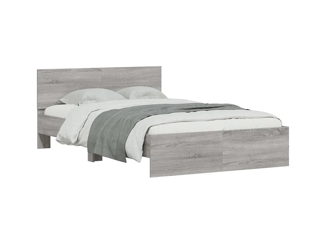 Bedframe zonder matras sonoma grijs 120x190 cm