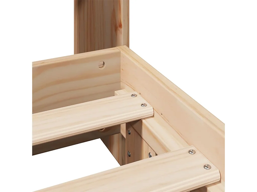 Cadre de lit sans matelas 90x190 cm bois de pin massif