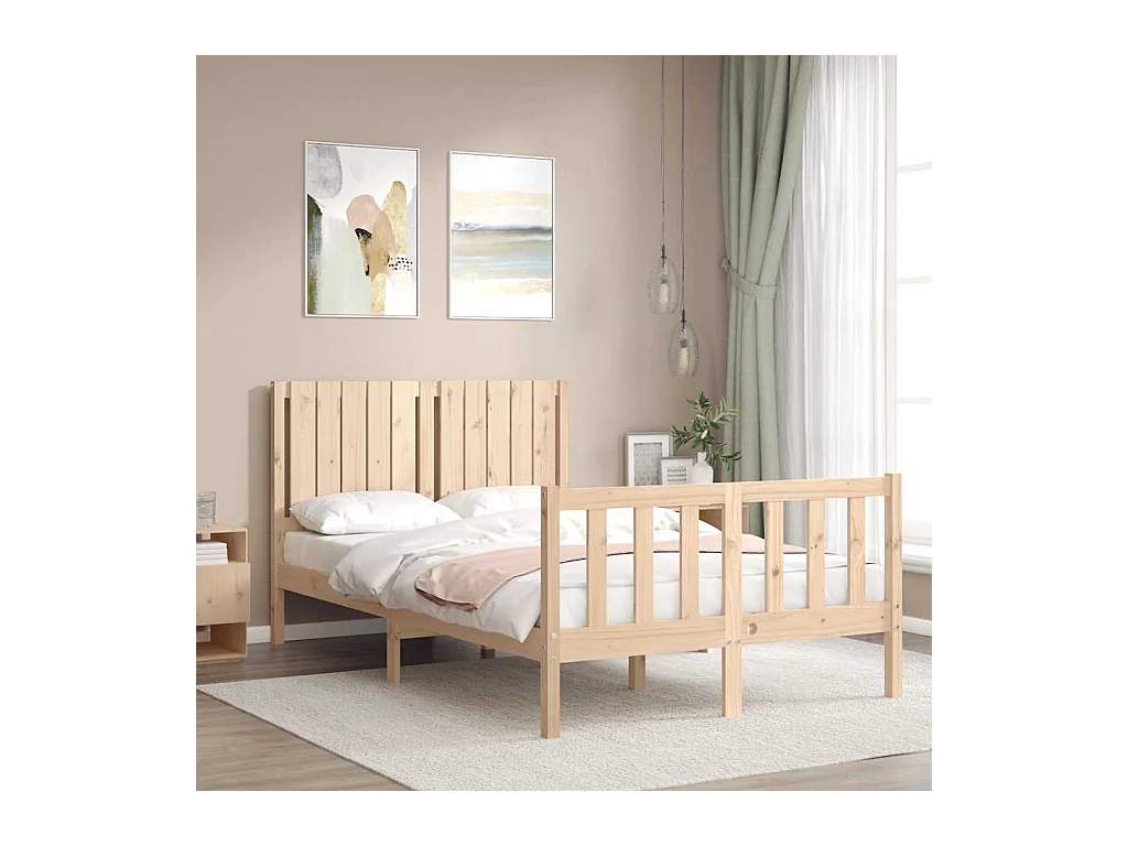 Bedframe zonder matras van massief grenenhout