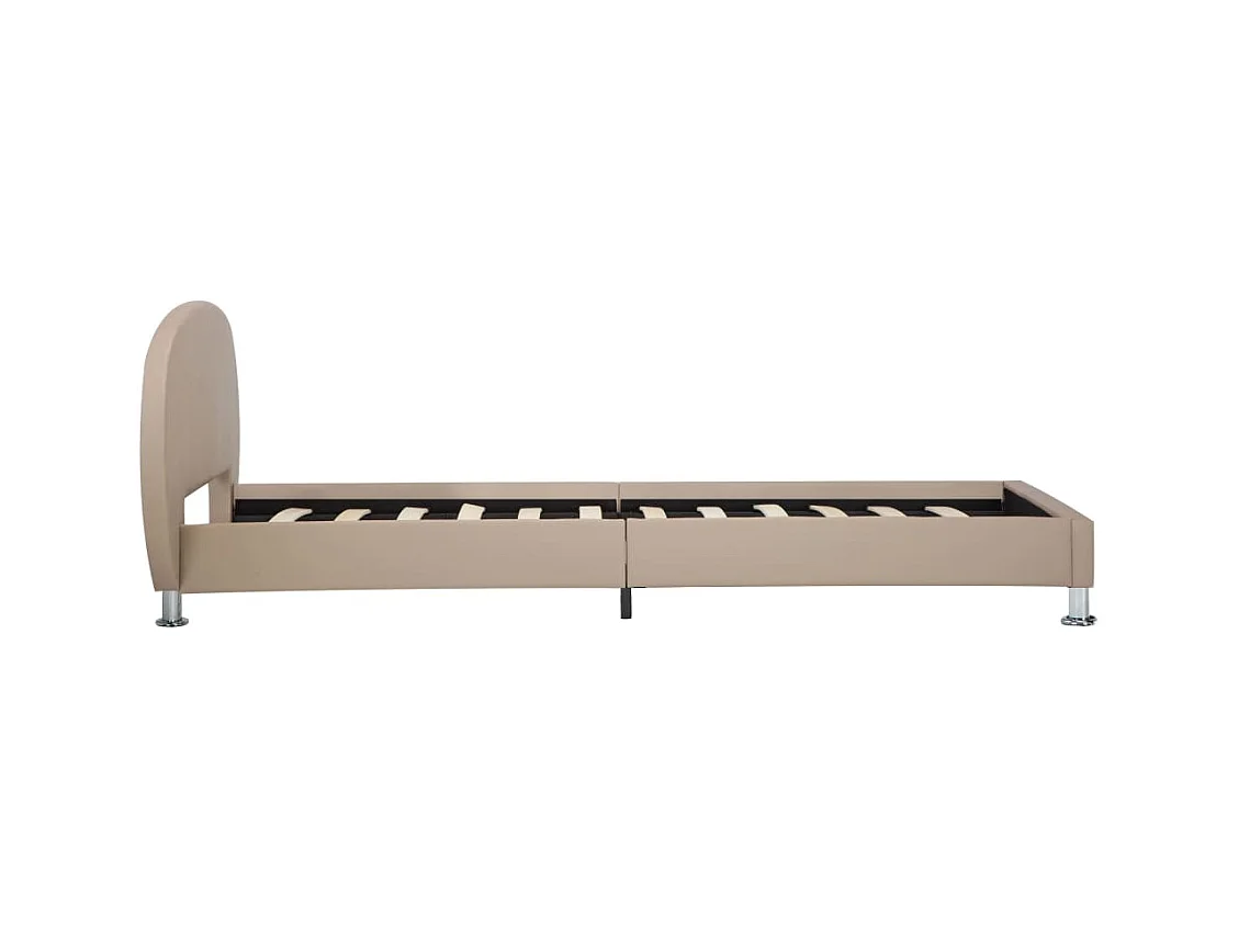 Bedframe zonder matras cappuccino kunstleer 100x200 cm