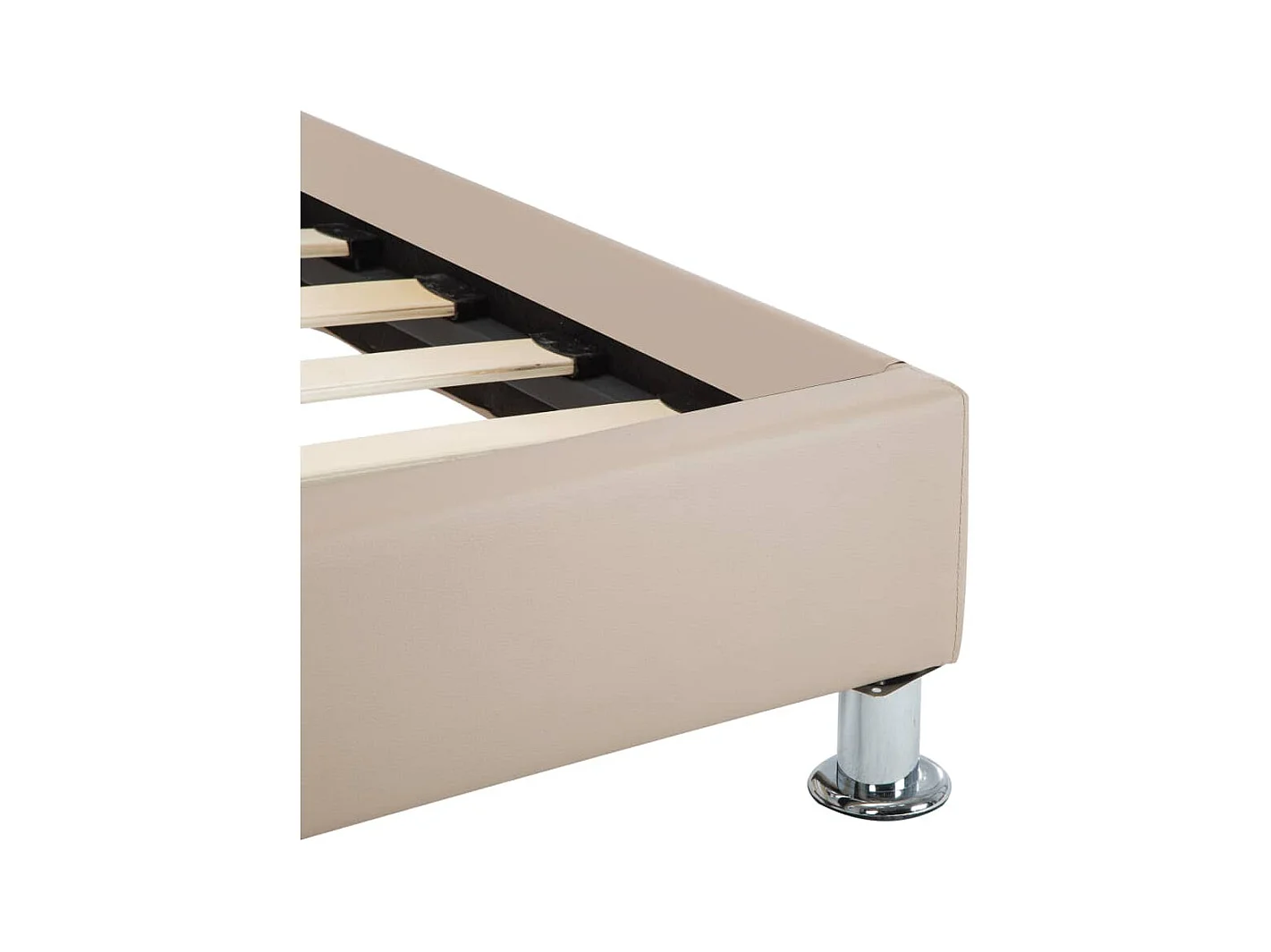 Bedframe zonder matras cappuccino kunstleer 100x200 cm