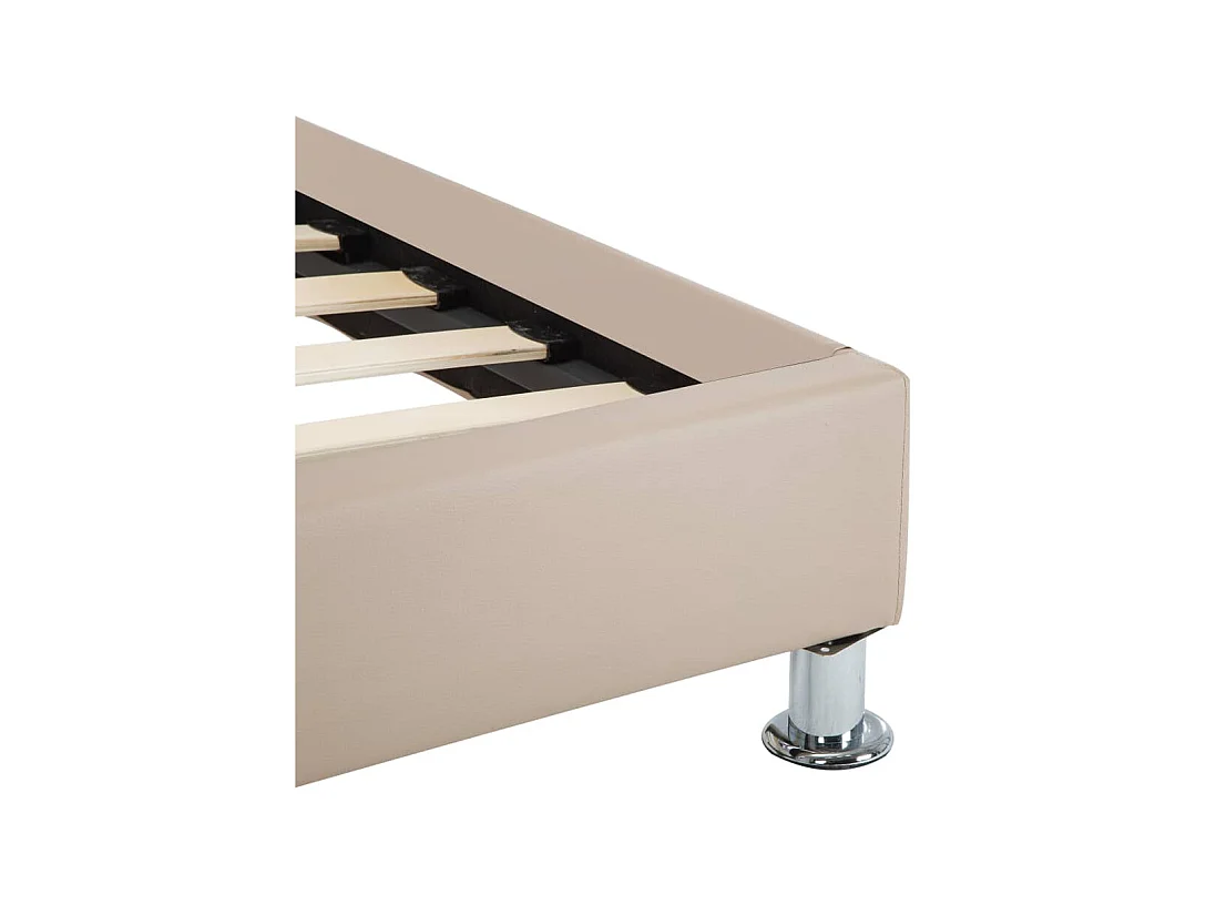 Bedframe zonder matras cappuccino kunstleer 100x200 cm