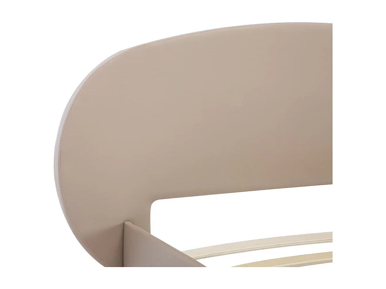 Cadre de lit sans matelas cappuccino similicuir 100x200 cm