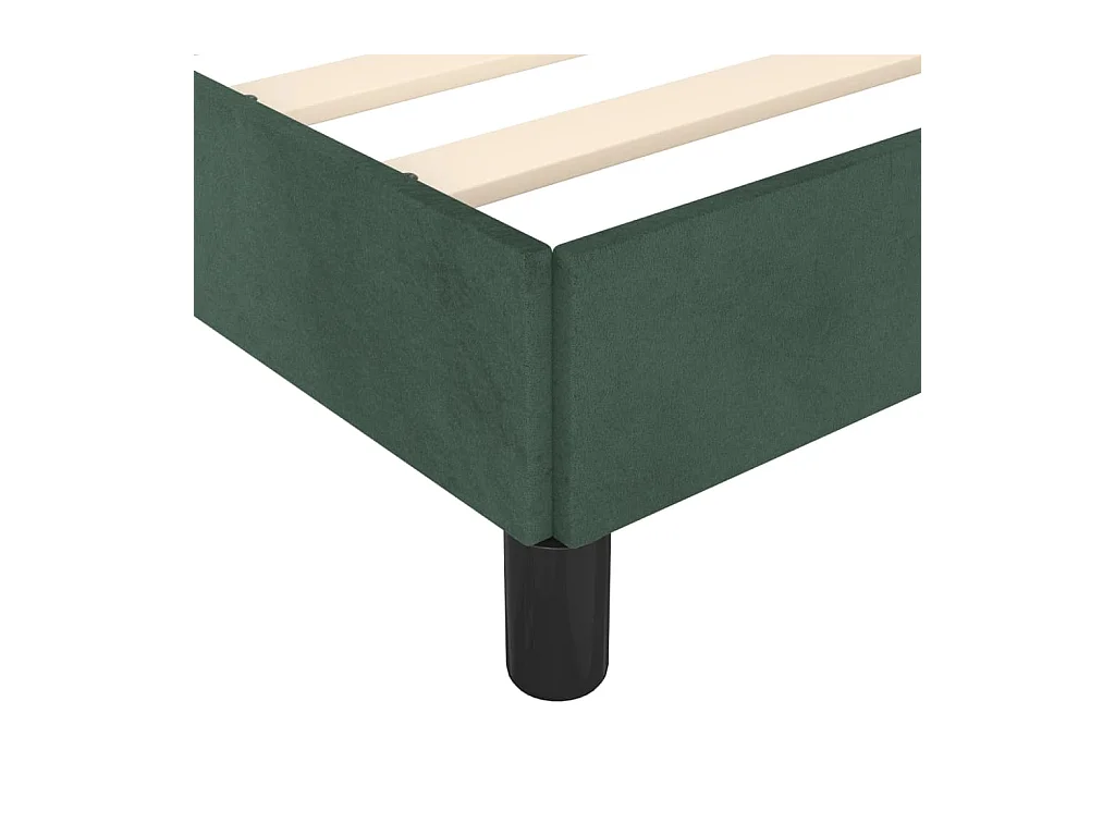 Donkergroen bedframe zonder matras 120x200 cm fluweel
