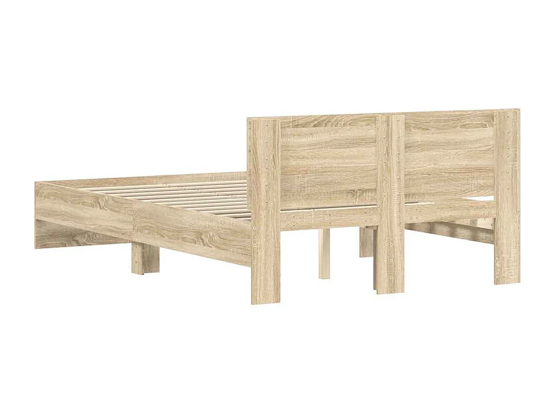 Struttura letto senza materasso Rovere Sonoma 120x200 cm