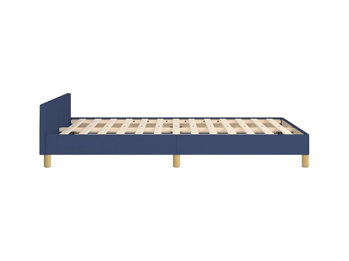Bedframe zonder matras blauw 120x200 cm stof
