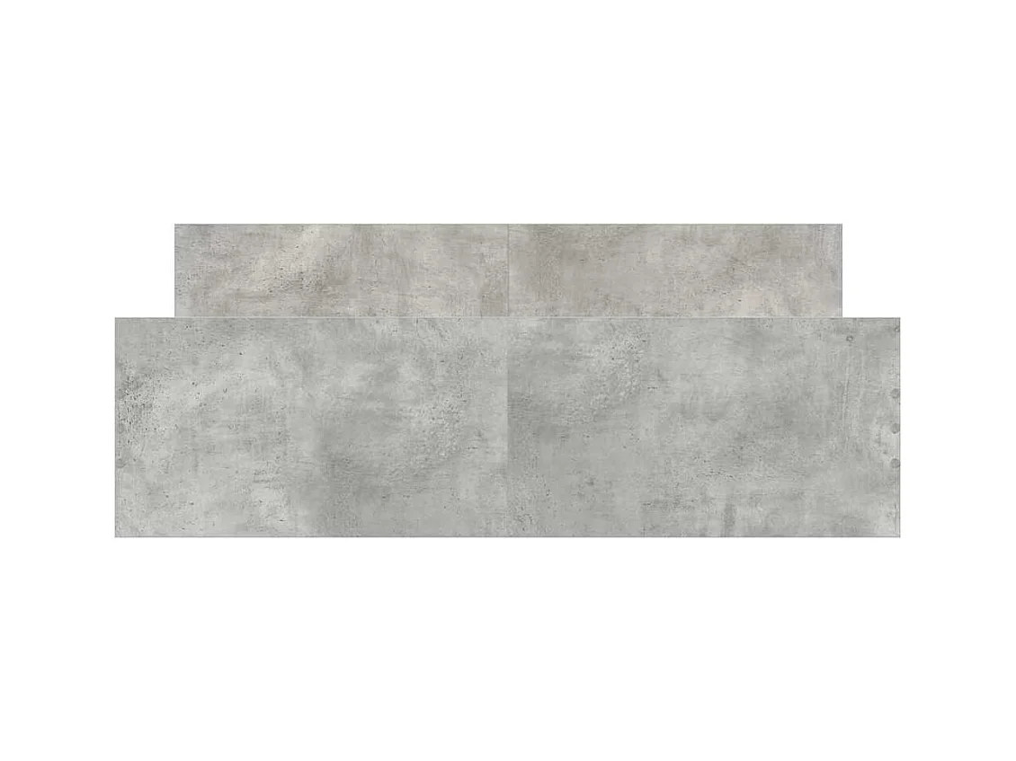 Bedframe zonder matras grijs beton 135x190 cm