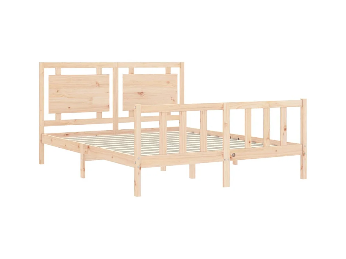 Bettgestell ohne Matratze 160x200 cm Kiefer Massivholz