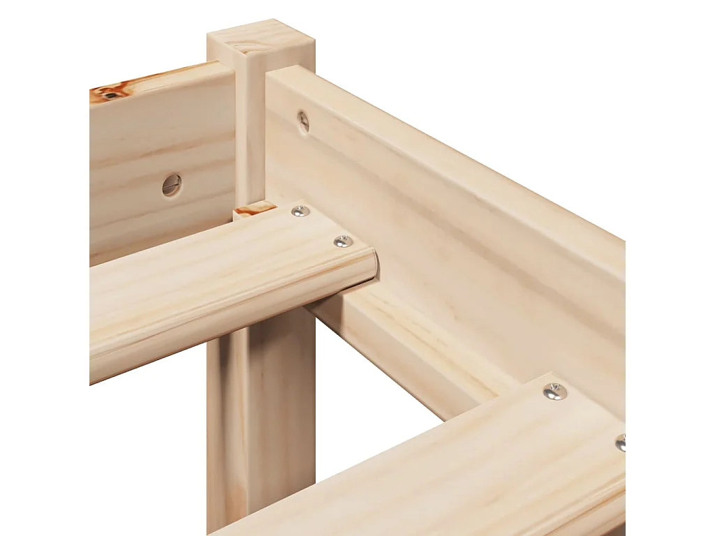 Bedframe zonder matras 200x200 cm massief grenenhout