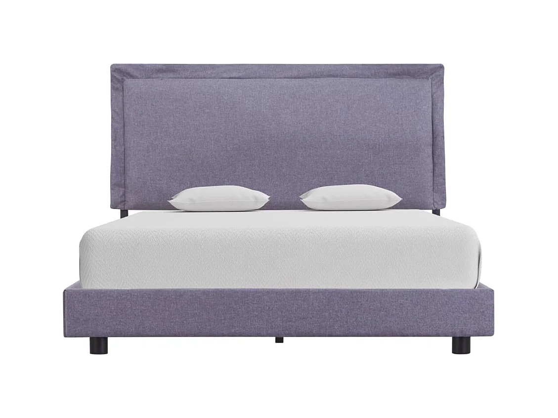 Bedframe zonder matras lichtgrijze stof 140x200 cm