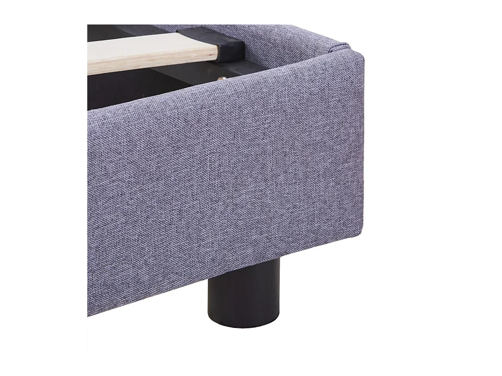 Bedframe zonder matras lichtgrijze stof 140x200 cm