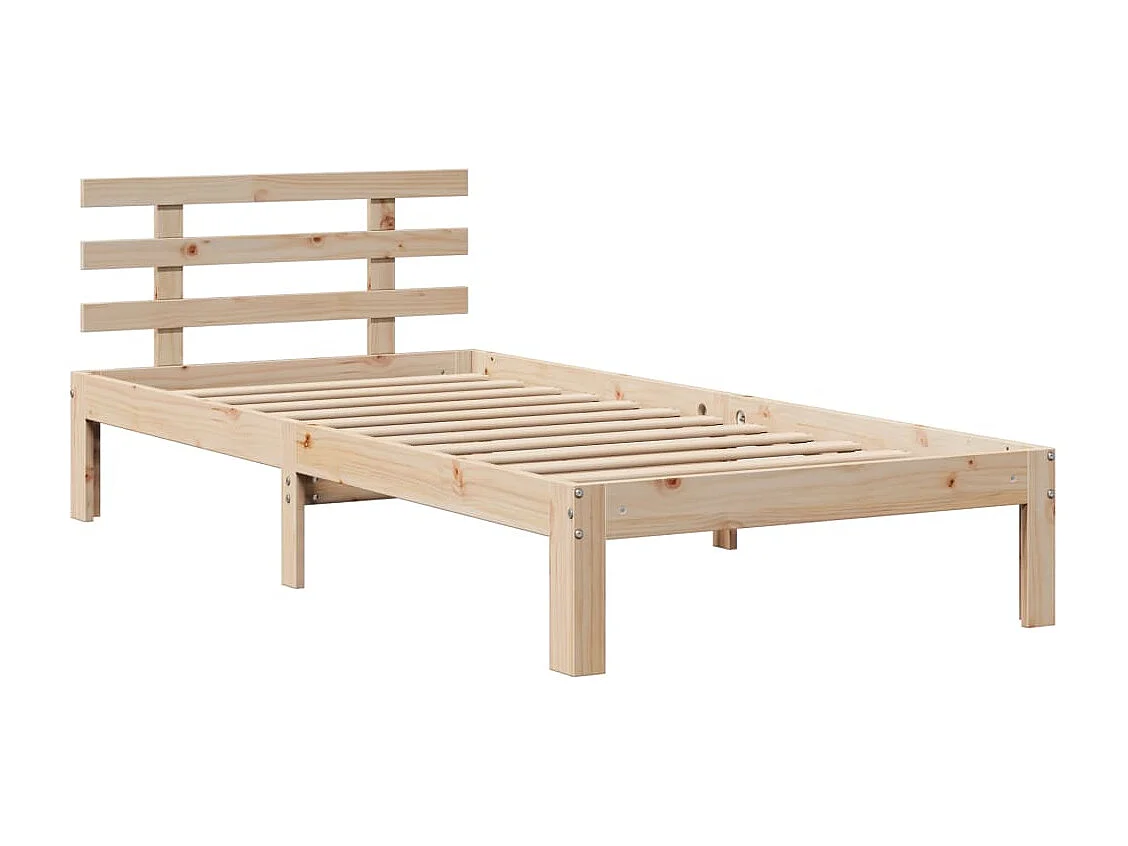 Struttura letto con testiera senza materasso 90x190 cm