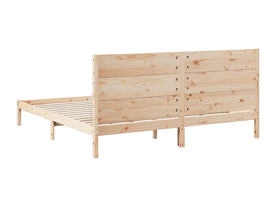 Extra langer Bettrahmen ohne Matratze 200x220 cm Massivholz