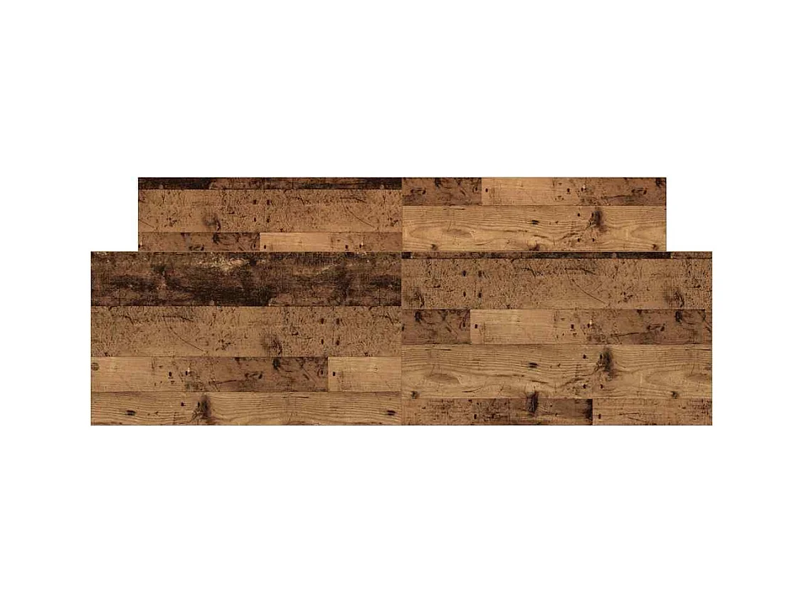 Estructura de cama sin colchón madera vieja 140x190 cm madera de ingeniería