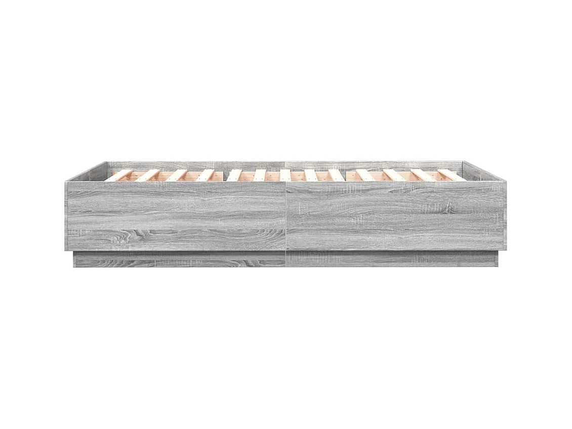 Bedframe zonder matras sonoma grijs 140x200 cm