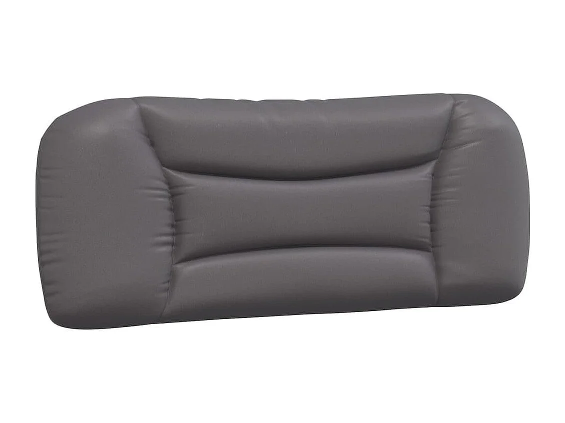 Letto con materasso grigio 100x200 cm in similpelle