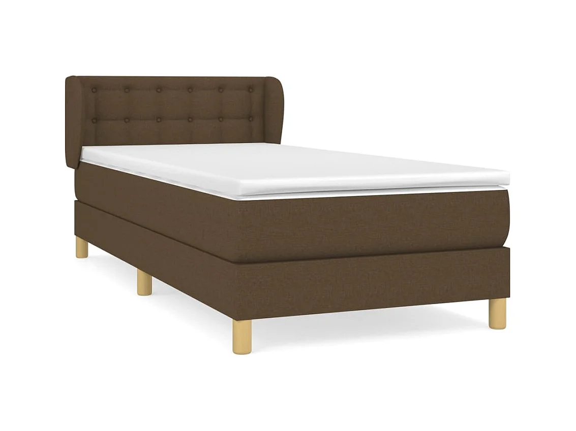 Lattenbodem met matras Donkerbruin 80x200 cm