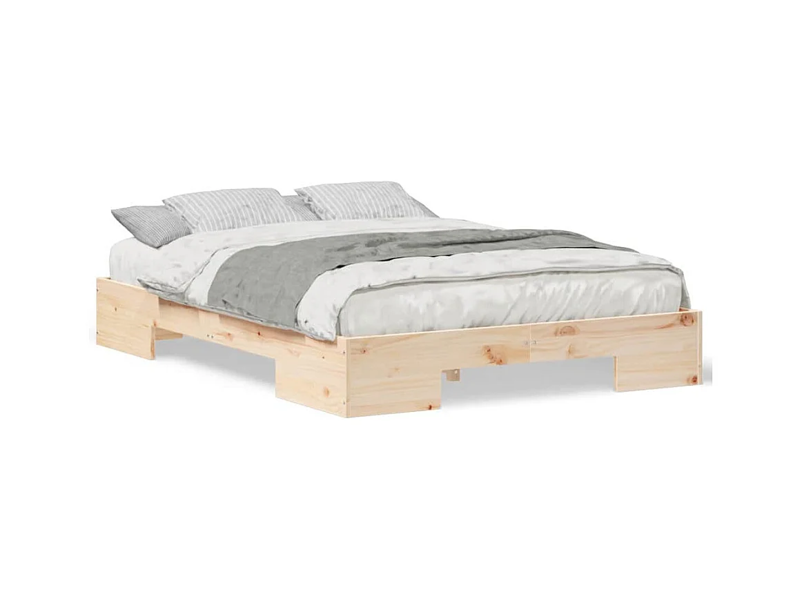 Hochbeetgestell Braun 120 x 190 cm Massivholz Kiefer