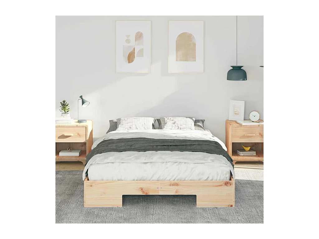 Hochbeetgestell Braun 120 x 190 cm Massivholz Kiefer