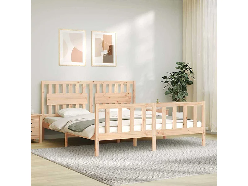 Bedframe zonder matras van massief grenenhout