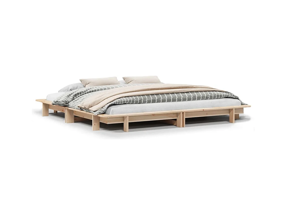 Bedframe zonder matras 180x200 cm massief grenenhout