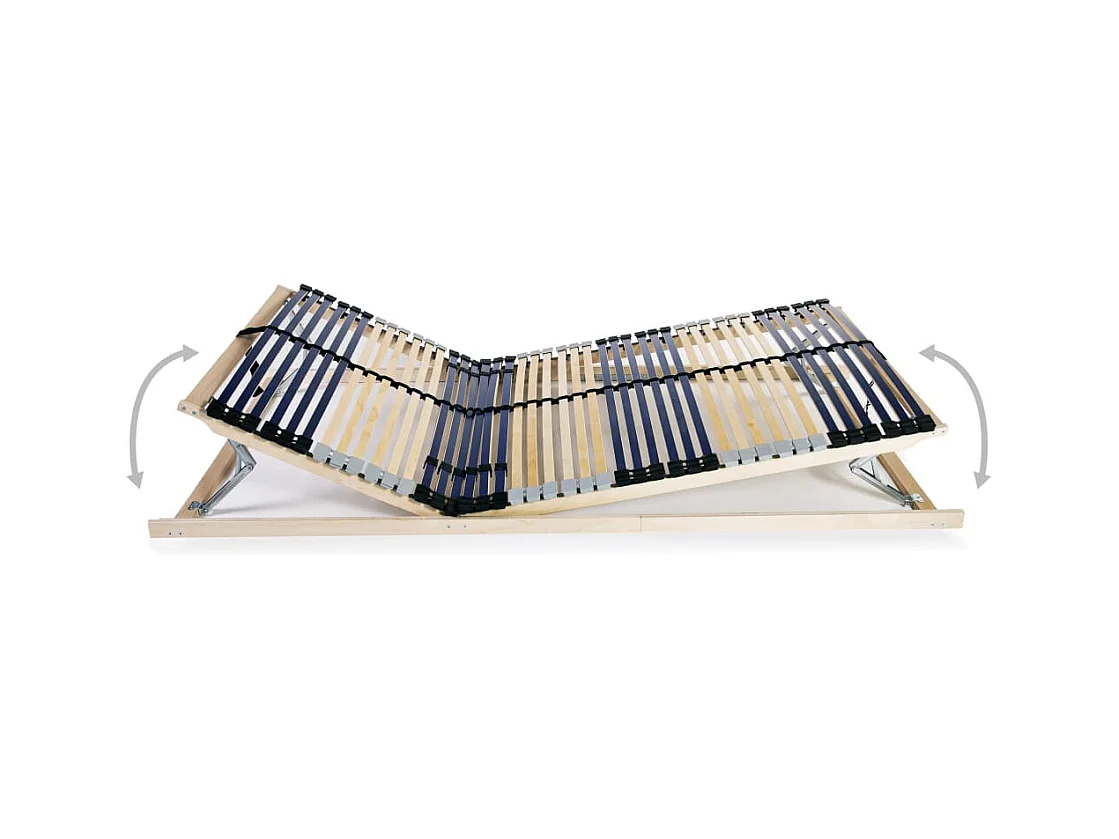 Lattenbodem zonder matras met 42 latten 7 zones 140x200 cm