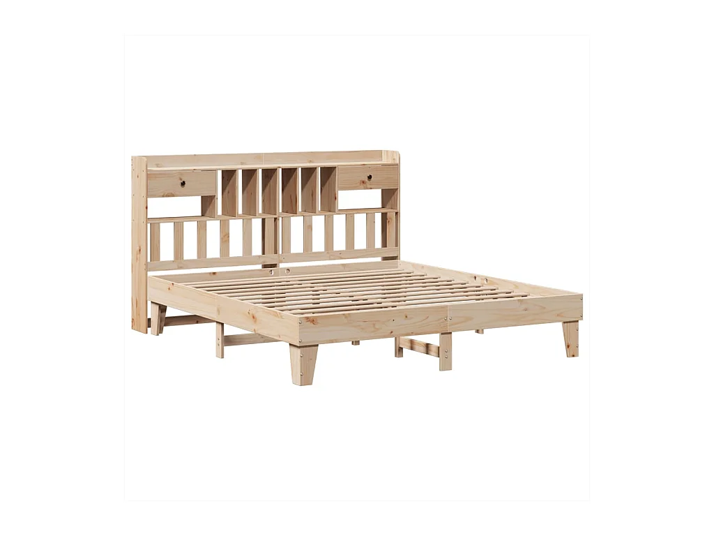 Cadre de lit sans matelas 180x200 cm bois massif de pin