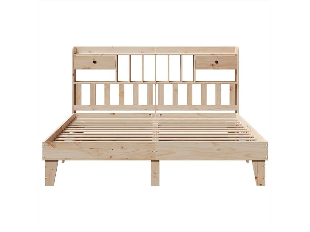 Cadre de lit sans matelas 180x200 cm bois massif de pin