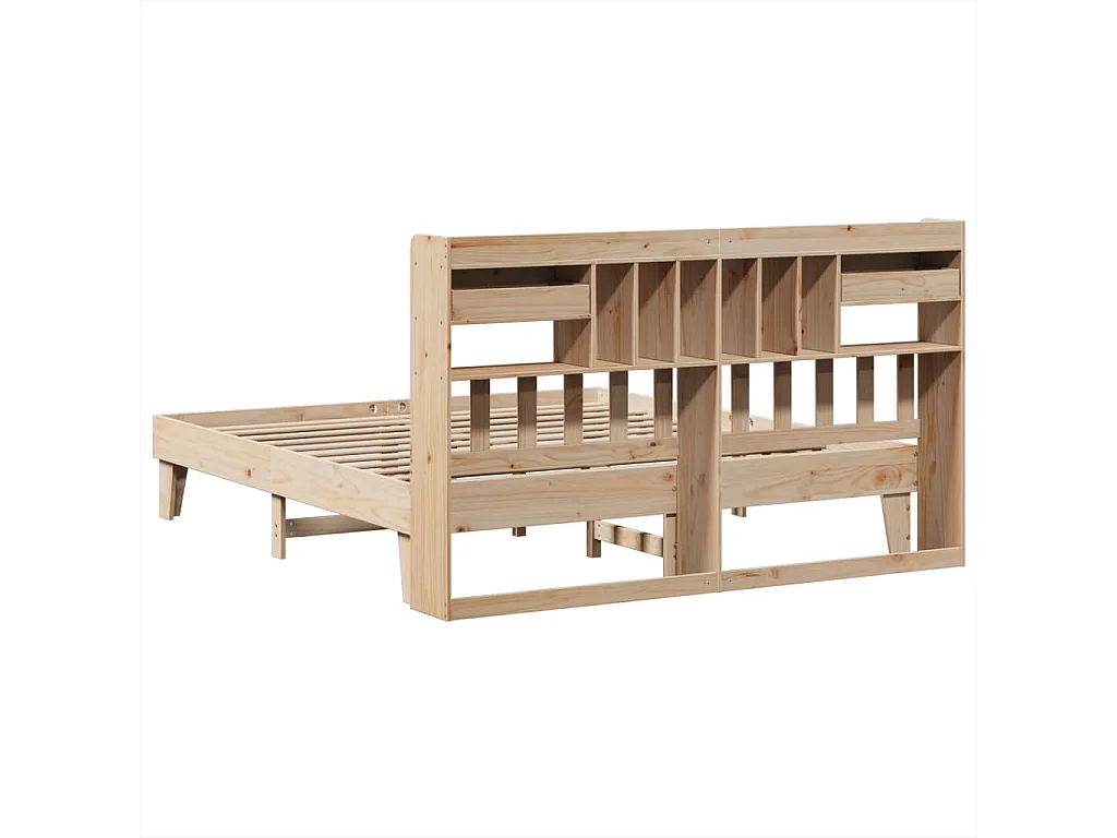 Cadre de lit sans matelas 180x200 cm bois massif de pin