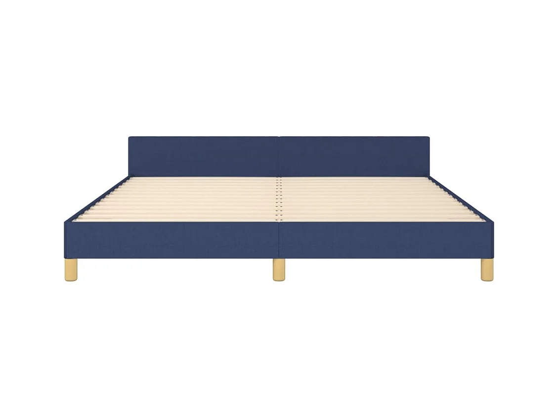 Bedframe zonder matras blauw 180x200 cm stof