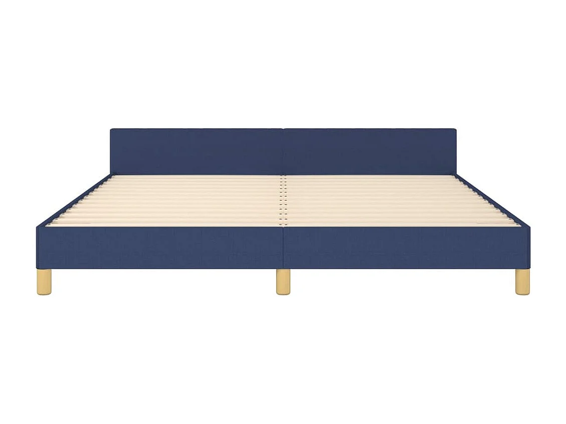 Bedframe zonder matras blauw 180x200 cm stof