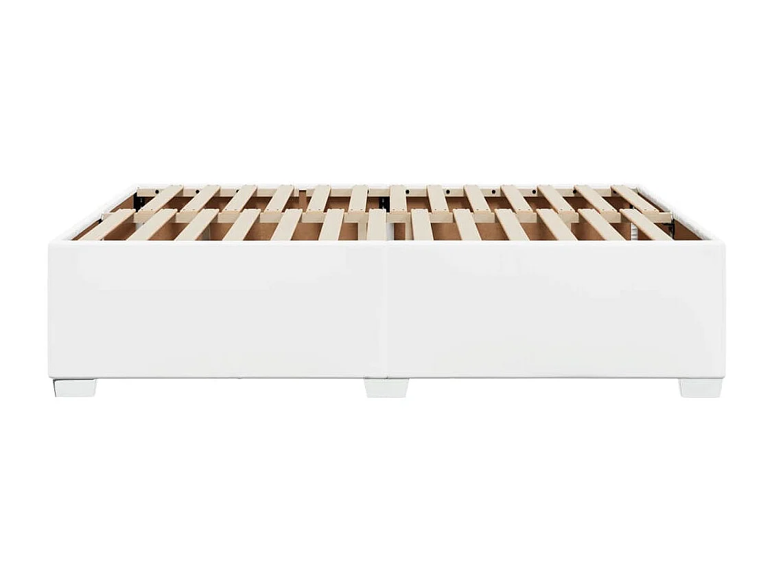 Struttura letto senza materasso bianco 140x200 cm similpelle