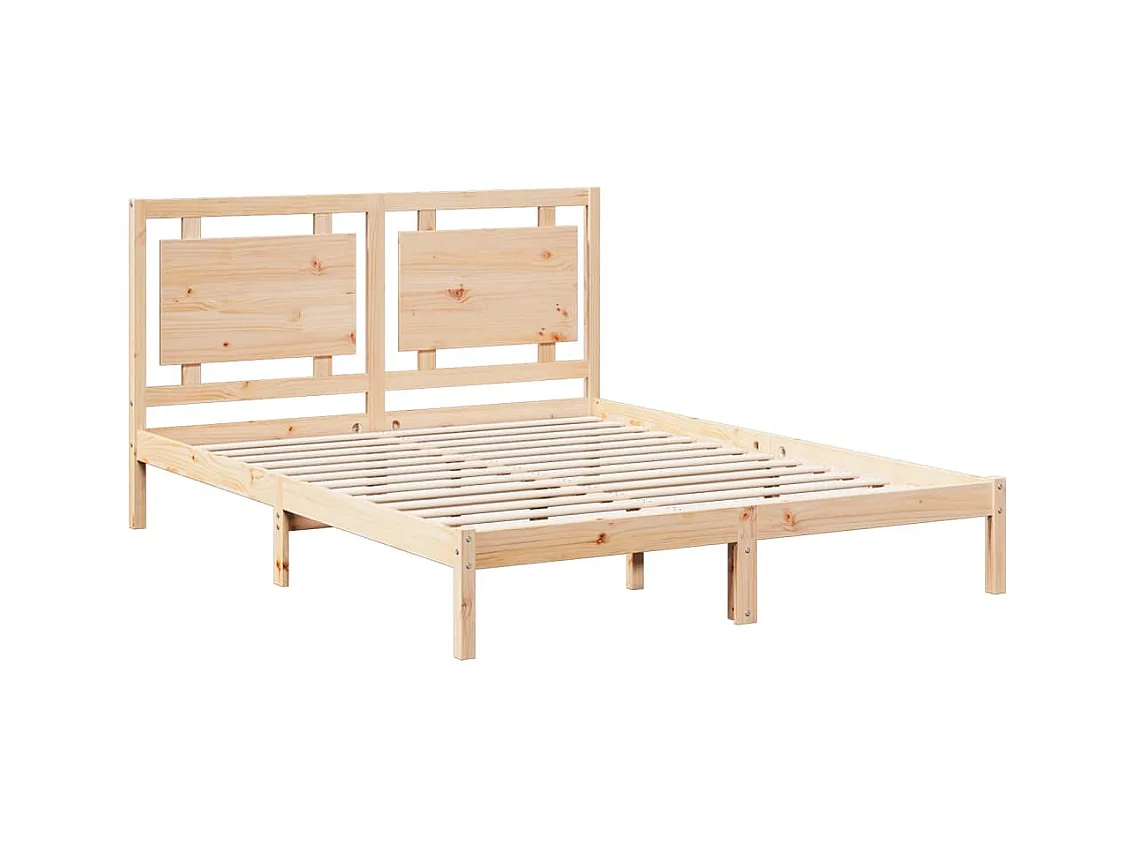 Struttura letto extra lunga senza materasso 160x210 cm in legno massello