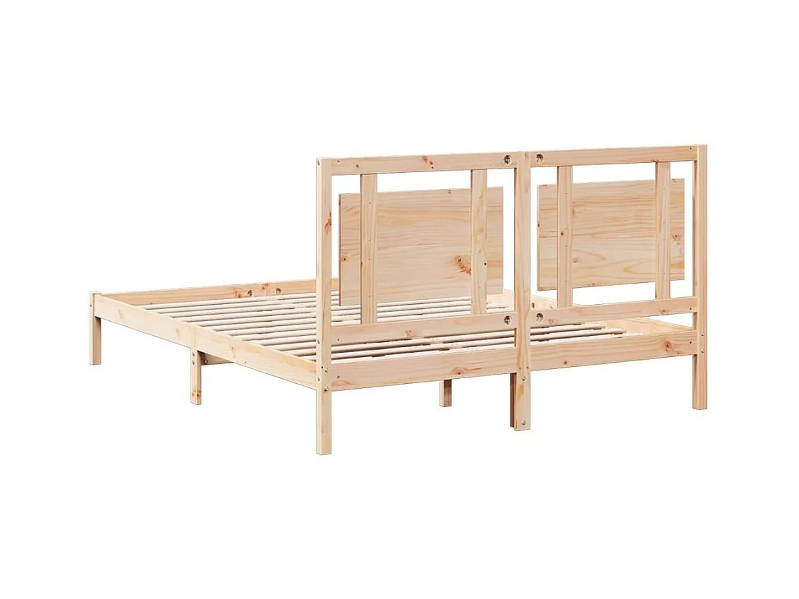 Struttura letto extra lunga senza materasso 160x210 cm in legno massello