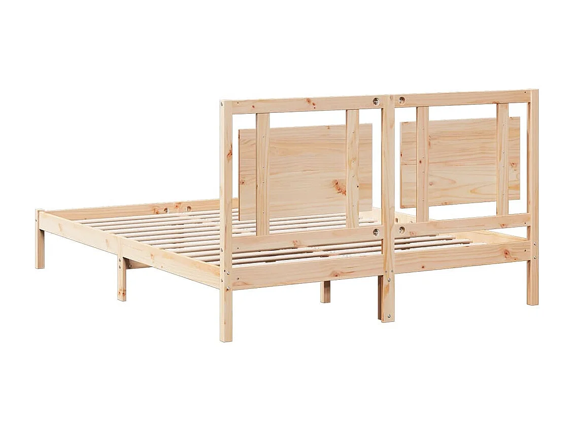 Struttura letto extra lunga senza materasso 160x210 cm in legno massello