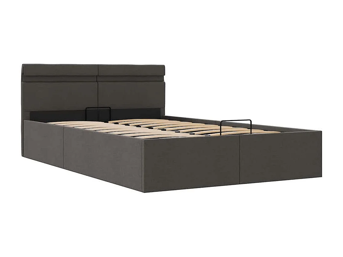 Cadre de lit à rangement hydraulique sans matelas 140x200 cm