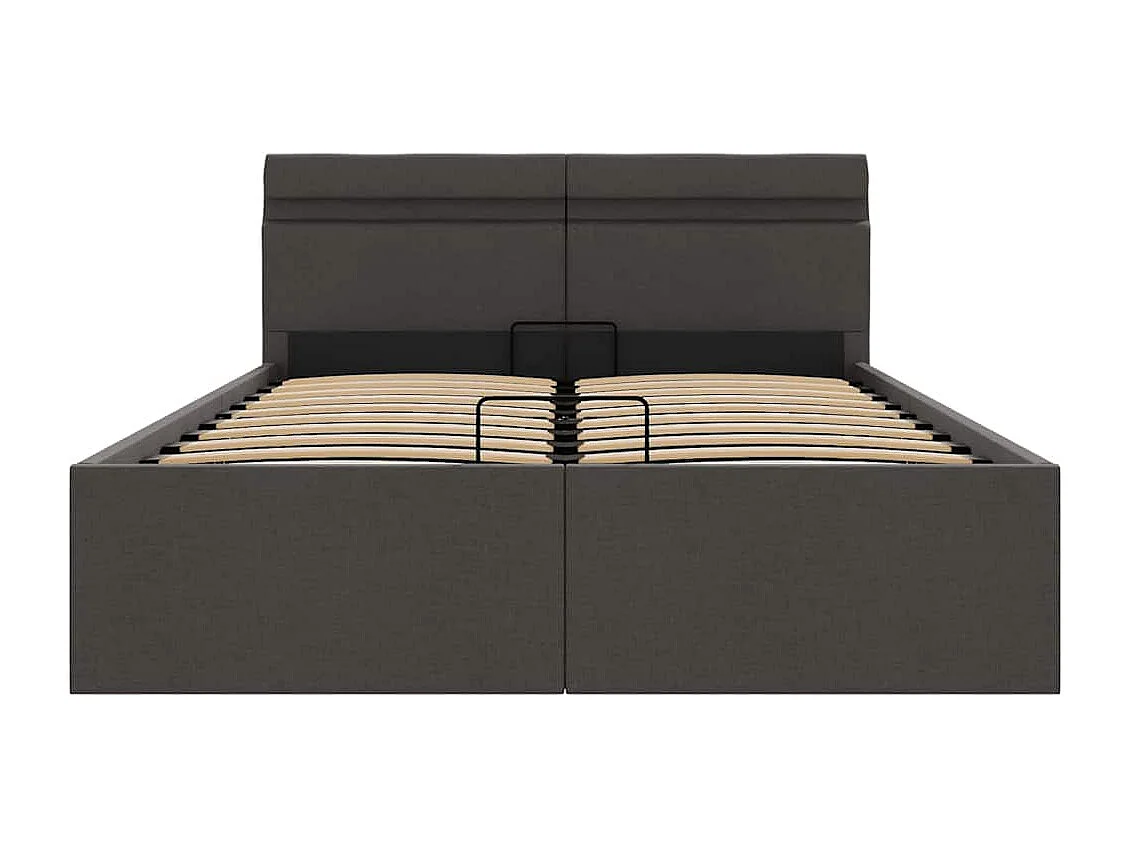 Cadre de lit à rangement hydraulique sans matelas 140x200 cm