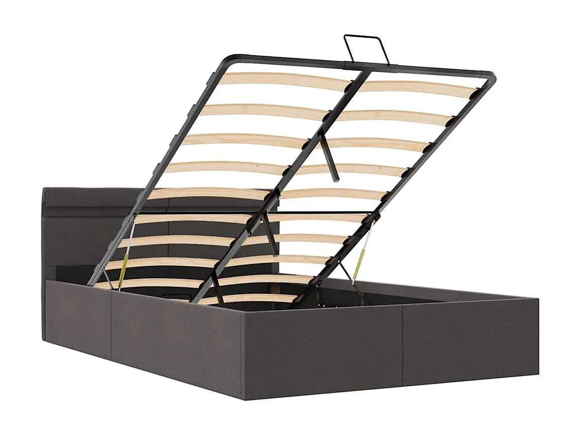 Cadre de lit à rangement hydraulique sans matelas 140x200 cm