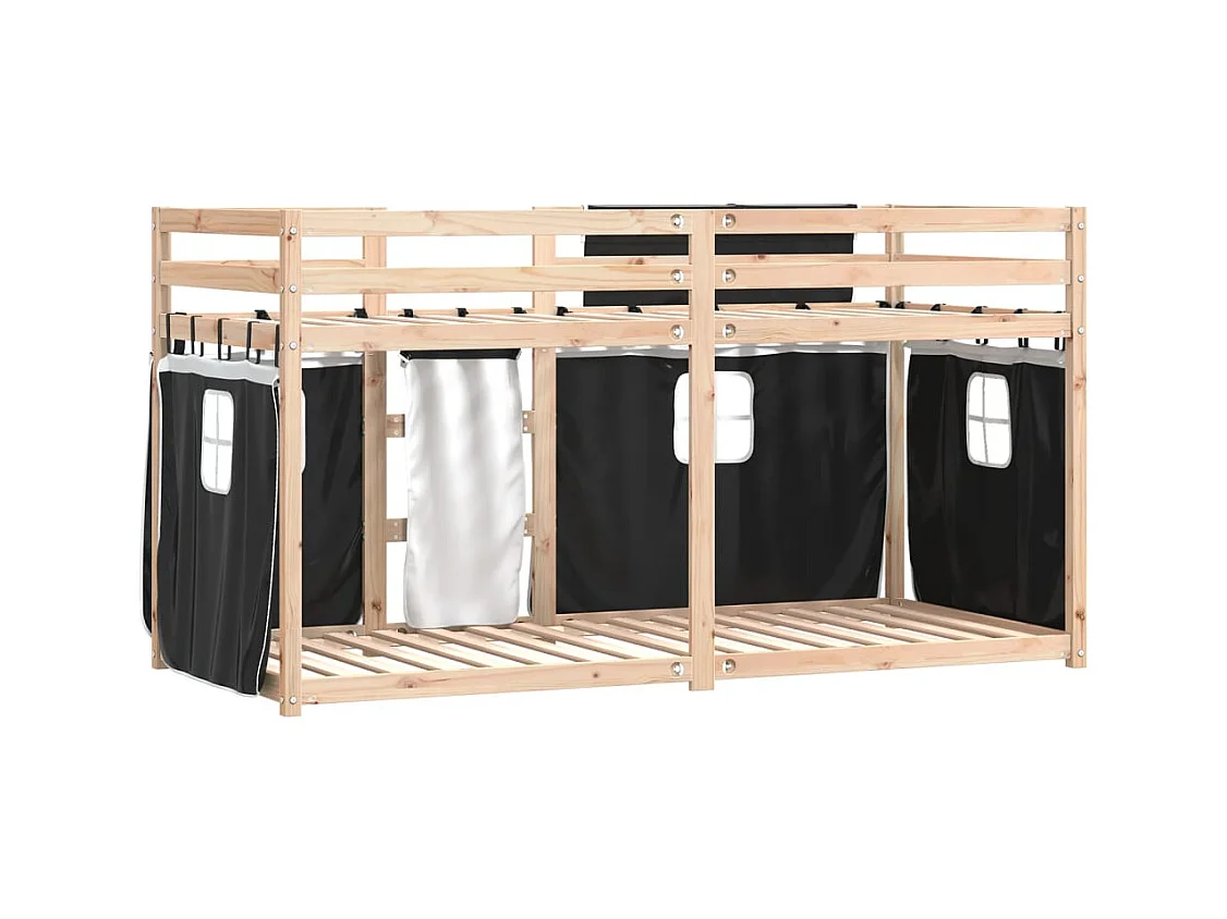 Lit superposé sans matelas 90x190 cm bois de pin massif