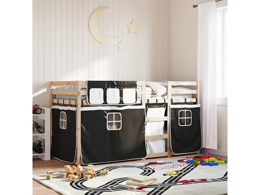 Stapelbed zonder matras 90x190 cm massief grenenhout