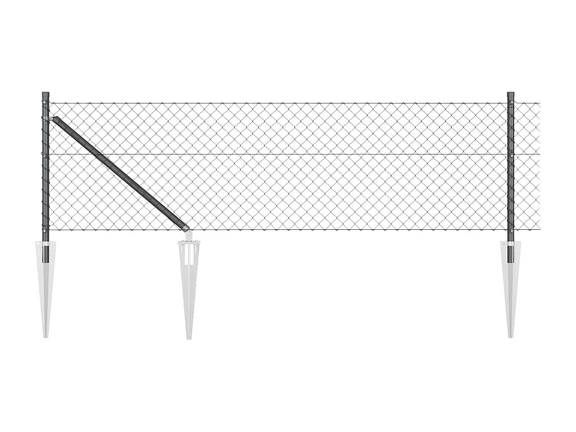 Cadre de lit avec LED sans matelas noir 140x200 cm