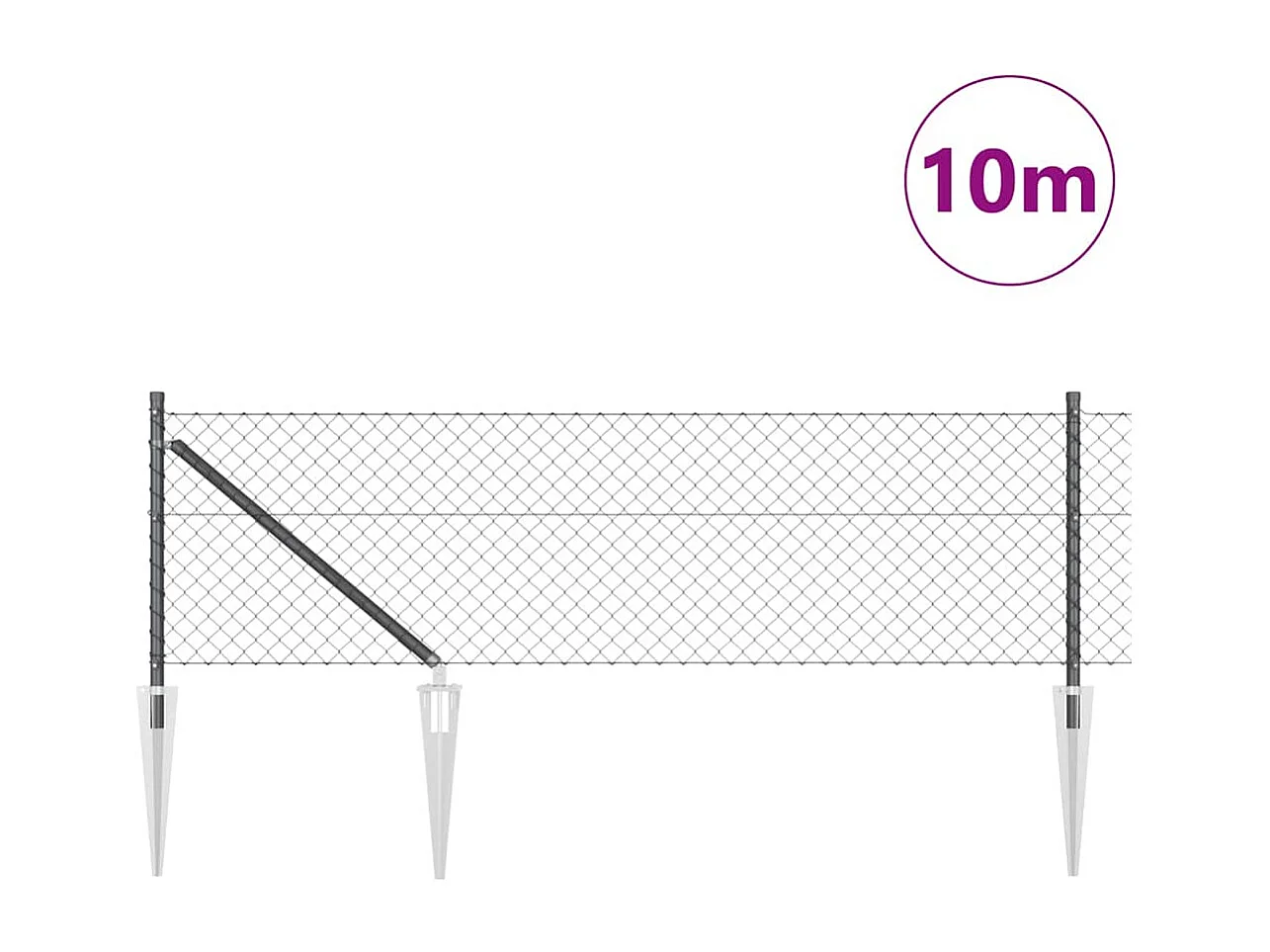 Cadre de lit avec LED sans matelas noir 140x200 cm