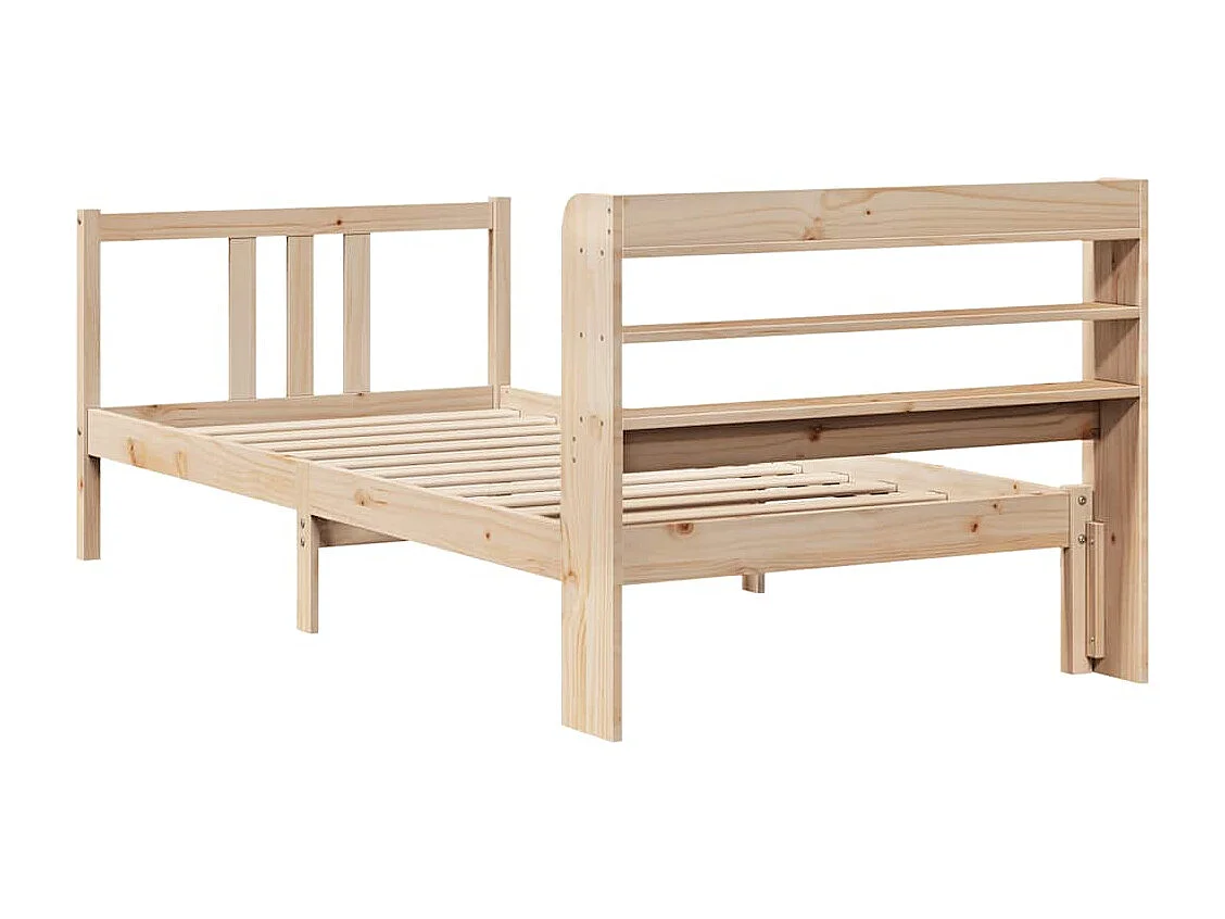 Bettgestell mit Kopfteil ohne Matratze 90x190 cm