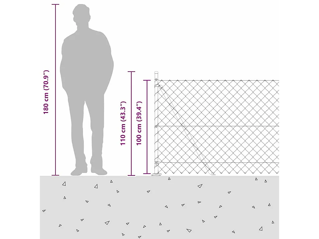 Lit superposé sans matelas noir métal 90x200 cm