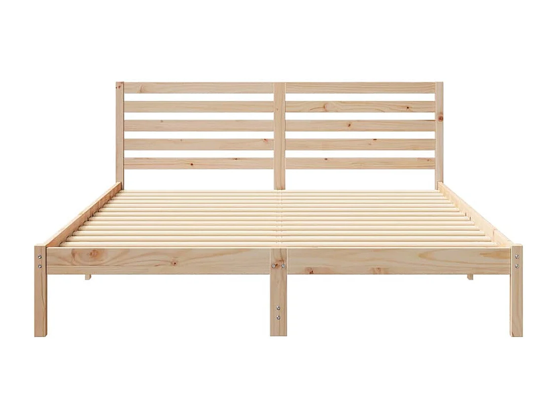 Cadre de lit Marron 160 x 220 cm Bois massif en pin